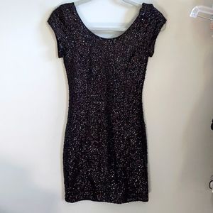 Black Sequin Dress